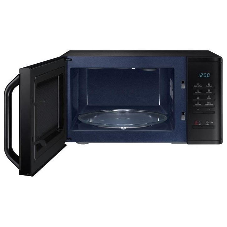 Micro-ondes Samsung MG23K3513AK - 23L - Gril - Electronique - 800W - 28,8 cm - Cavité céramique émail - Noir Micro-ondes Samsung MG23K3513AK - 23L - Gril - Electronique - 800W - 28,8 cm - Cavité céramique émail - Noir