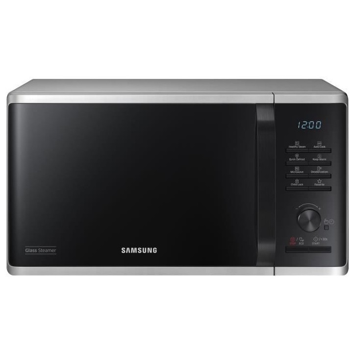 Micro-ondes solo - SAMSUNG - MS23K3555ES - Acier inoxydable - 23L - Contrôle électronique + bouton - Fonction maintien au chau Micro-ondes solo - SAMSUNG - MS23K3555ES - Acier inoxydable - 23L - Contrôle électronique + bouton - Fonction maintien au chau