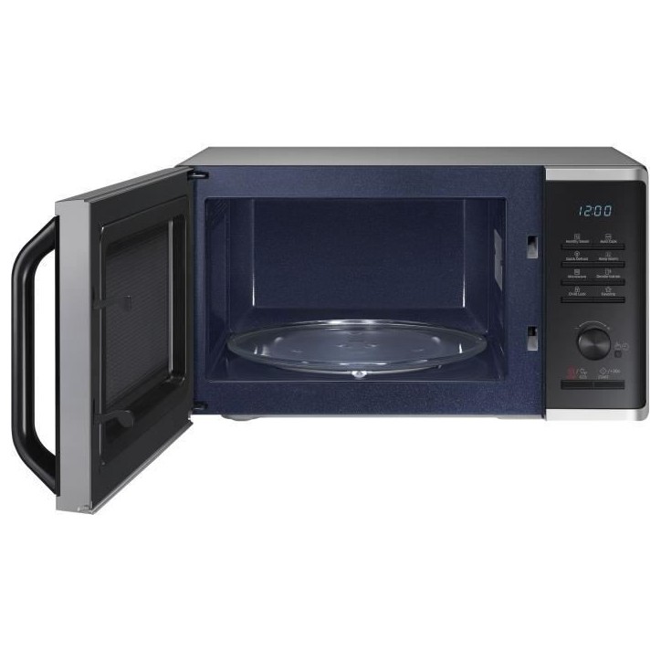 Micro-ondes solo - SAMSUNG - MS23K3555ES - Acier inoxydable - 23L - Contrôle électronique + bouton - Fonction maintien au chau Micro-ondes solo - SAMSUNG - MS23K3555ES - Acier inoxydable - 23L - Contrôle électronique + bouton - Fonction maintien au chau