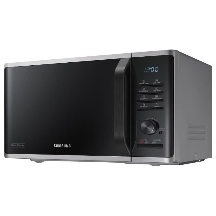 Micro-ondes solo - SAMSUNG - MS23K3555ES - Acier inoxydable - 23L - Contrôle électronique + bouton - Fonction maintien au chau Micro-ondes solo - SAMSUNG - MS23K3555ES - Acier inoxydable - 23L - Contrôle électronique + bouton - Fonction maintien au chau