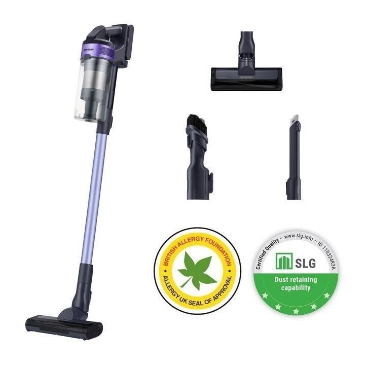SAMSUNG VS15A6031R4 Jet 60 Turbo - Aspirateur Balai - 150 AW - Aspiration multicyclonique - Filtration HEPA - 40min d'autonomie SAMSUNG VS15A6031R4 Jet 60 Turbo - Aspirateur Balai - 150 AW - Aspiration multicyclonique - Filtration HEPA - 40min d'autonomie