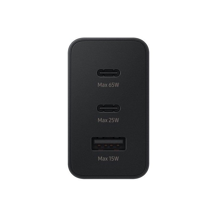 Adaptateur secteur Trio 65W - 2 x USB-C - 1 x USB-A - Noir - sans câble