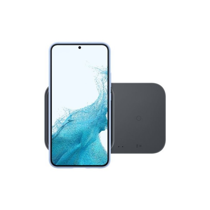 Chargeur duo sans fil rapide 15W SAMSUNG - Pad Induction - Sans adaptateur secteur - Noir Chargeur duo sans fil rapide 15W SAMSUNG - Pad Induction - Sans adaptateur secteur - Noir