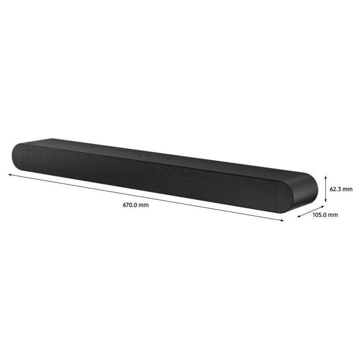 SAMSUNG HW-S50B - Barre de son 3.0 - One Body - Caisson de basse intégré - Bluetooth SAMSUNG HW-S50B - Barre de son 3.0 - One Body - Caisson de basse intégré - Bluetooth