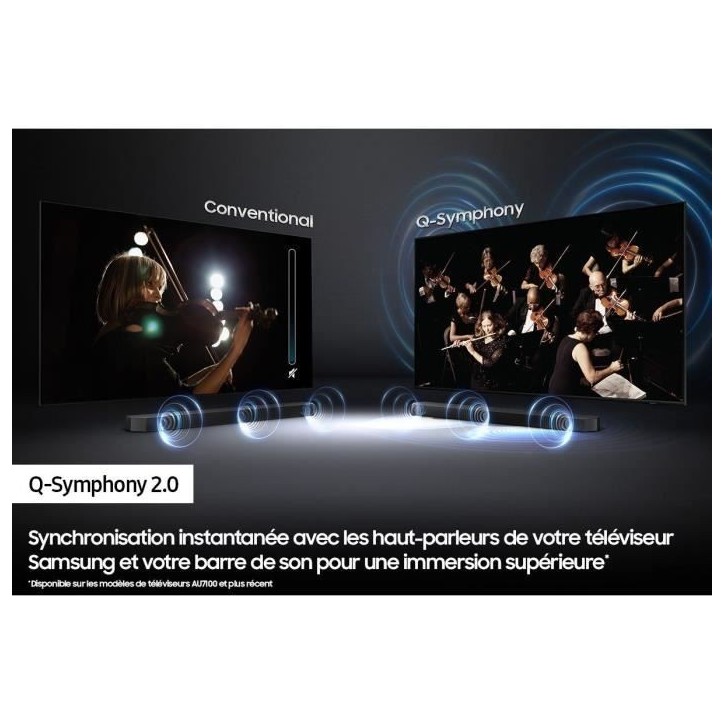 SAMSUNG HW-S50B - Barre de son 3.0 - One Body - Caisson de basse intégré - Bluetooth SAMSUNG HW-S50B - Barre de son 3.0 - One Body - Caisson de basse intégré - Bluetooth