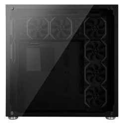 ABKONCORE BOITIER PC R780 Sync - rétro éclairage RGB - Noir - Verre