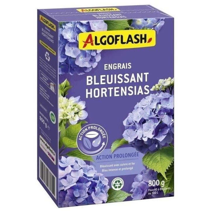 ALGOFLASH NATURASOL NATURASOL Engrais Bleuissant Hortensias - Action prolongée 800g ALGOFLASH NATURASOL NATURASOL Engrais Bleuissant Hortensias - Action prolongée 800g