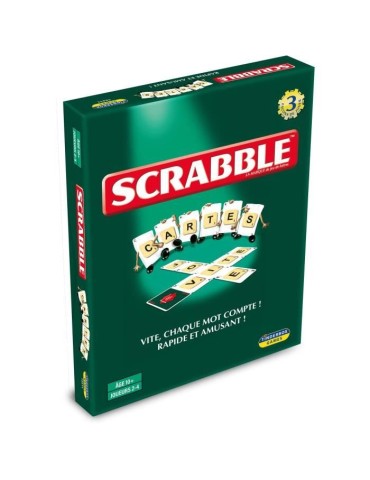 Scrabble cartes - 3 jeux en 1 - MEGABLEU