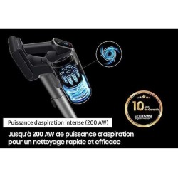 SAMSUNG Jet 75E Turbo VS20B75B1R4 - Aspirateur Balai - Puissance 200 A