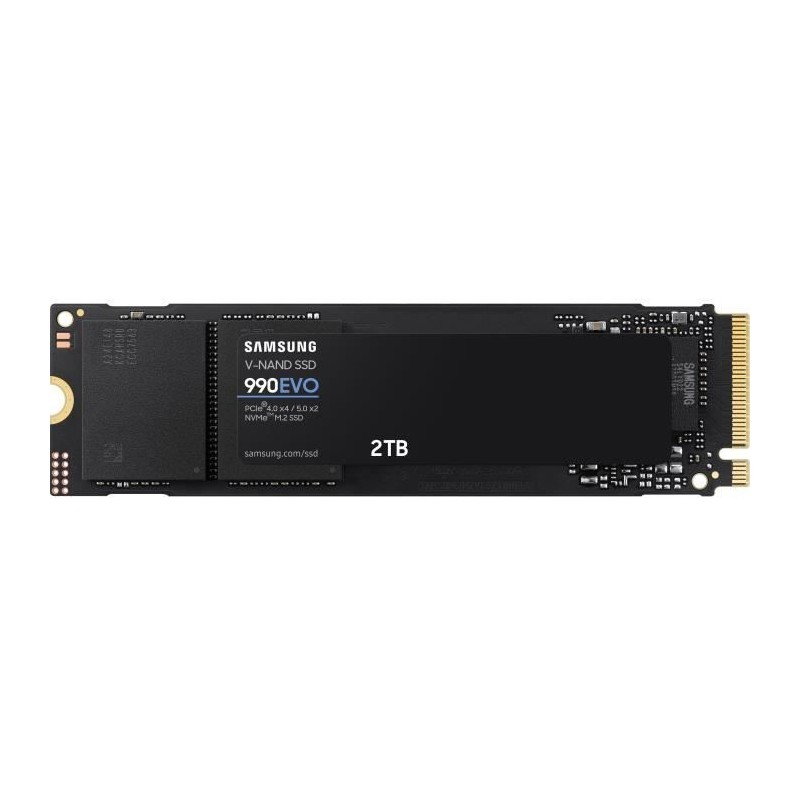 SAMSUNG SSD Interne 990 EVO 2 To NVMe M.2 PCIe 4.0 x 4 - 5000 Mo/s - M SAMSUNG SSD Interne 990 EVO 2 To NVMe M.2 PCIe 4.0 x 4 - 5000 Mo/s - M