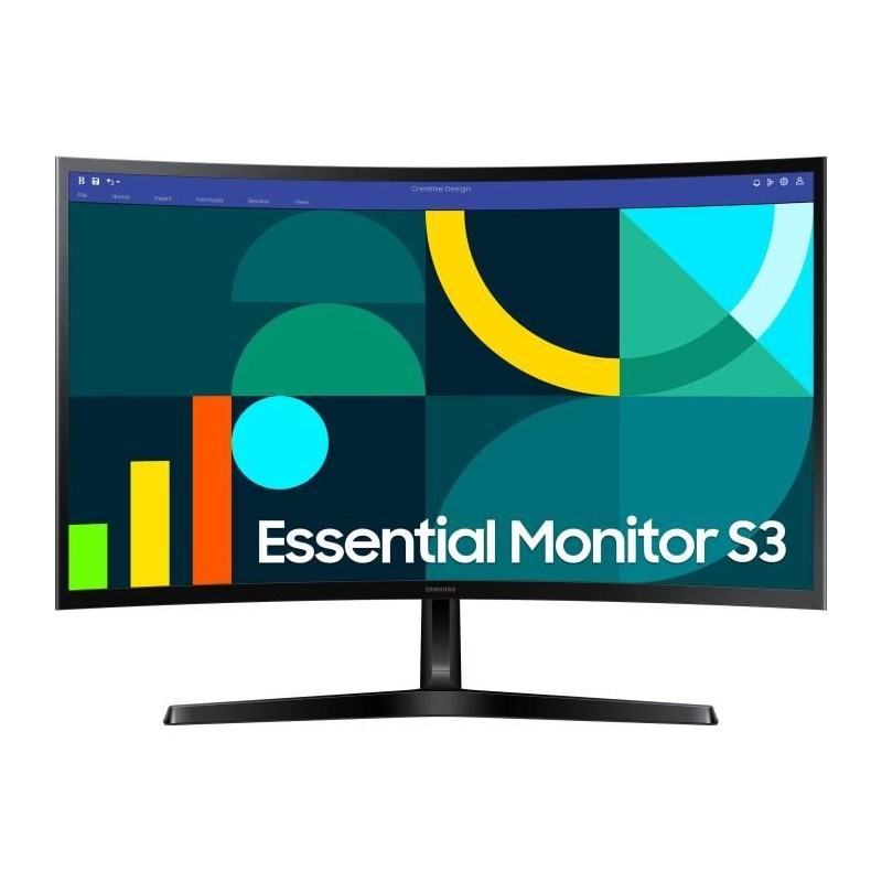 Ecran PC Incurvé - SAMSUNG - 27 - FHD - 100Hz - Dalle VA - 4ms - LS27 Ecran PC Incurvé - SAMSUNG - 27 - FHD - 100Hz - Dalle VA - 4ms - LS27