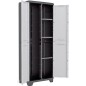 KETER Armoire de rangement utilitaire Linear - 68 x 39 x 173 cm - Noir et gris