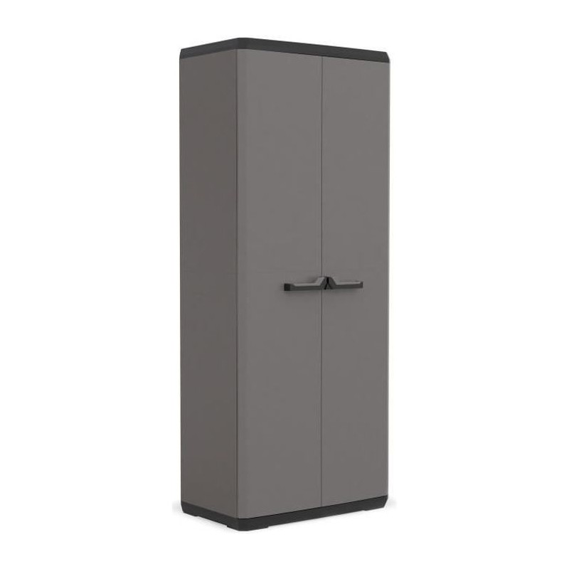 Armoire de rangement - KETER - Più - 3 tablettes réglables - Gris / Armoire de rangement - KETER - Più - 3 tablettes réglables - Gris /