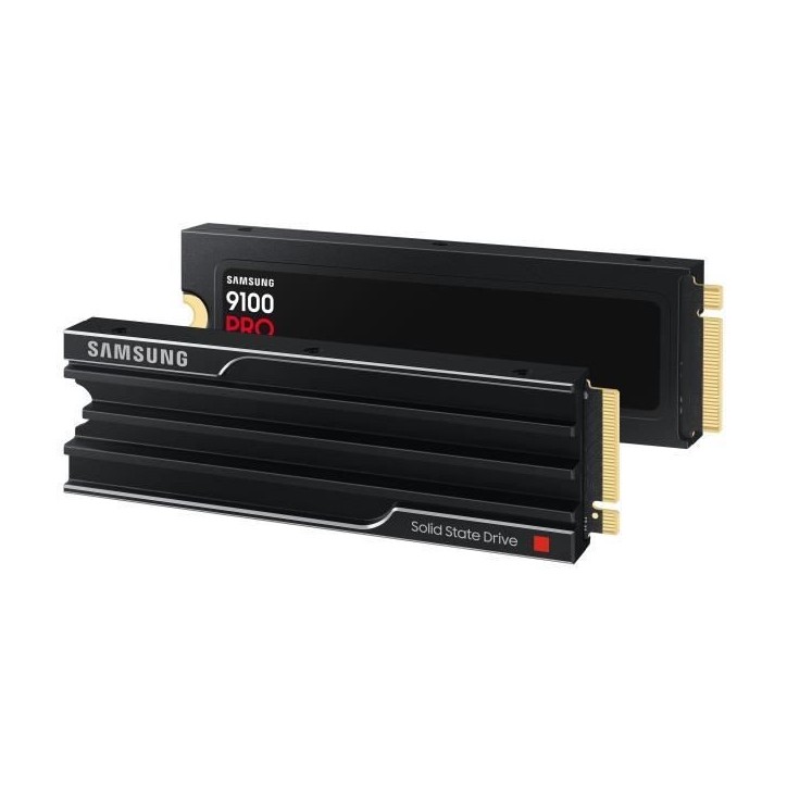 Samsung - SSD Interne - 9100 PRO avec dissipateur NVMe M.2 PCIe 5.0 x4 - 2 To - Vitesse de lecture jusqu'a 14 800 Mo/s - MZ-VAP2 Samsung - SSD Interne - 9100 PRO avec dissipateur NVMe M.2 PCIe 5.0 x4 - 2 To - Vitesse de lecture jusqu'a 14 800 Mo/s - MZ-VAP2