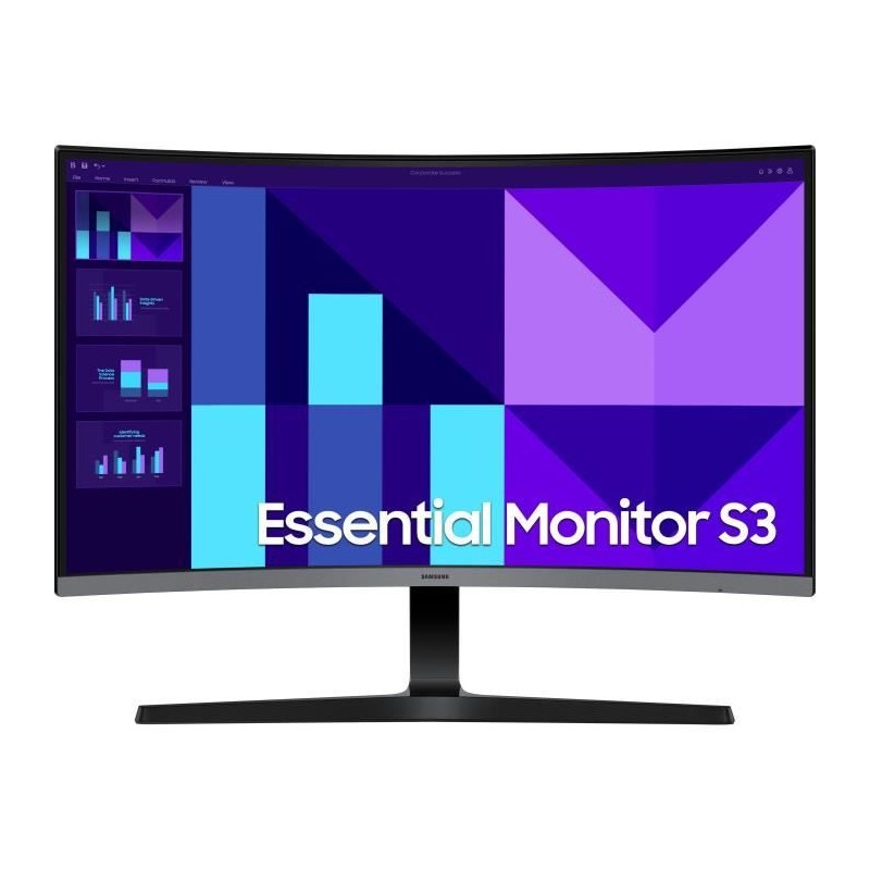Ecran PC Incurvé - SAMSUNG - 27 - FHD - 100Hz - Dalle VA - 4ms - LS27 Ecran PC Incurvé - SAMSUNG - 27 - FHD - 100Hz - Dalle VA - 4ms - LS27
