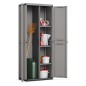 Armoire de rangement utilitaire Più - KETER - 3 tablettes réglables - Gris anthracite et noir Armoire de rangement utilitaire Più - KETER - 3 tablettes réglables - Gris anthracite et noir