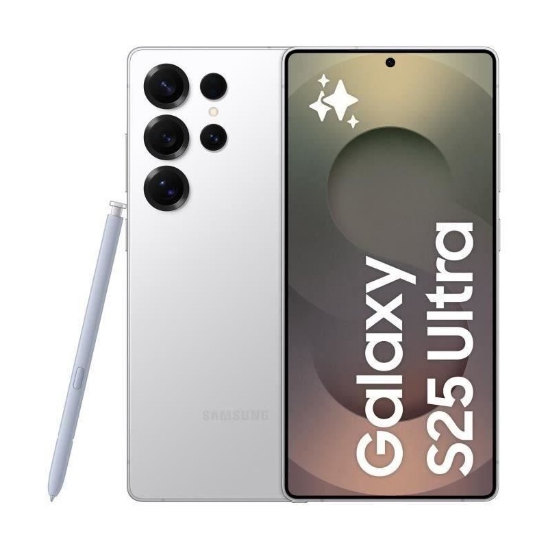 SAMSUNG Galaxy S25 Ultra AI Smartphone 256 Go Argent Titane SAMSUNG Galaxy S25 Ultra AI Smartphone 256 Go Argent Titane
