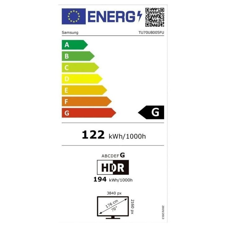 Samsung 70U8005F - TV LED 70 (178 cm) - 4K UHD 3840x2160 - HDR - Smart TV - Gaming Hub - 3xHDMI - WiFi Samsung 70U8005F - TV LED 70 (178 cm) - 4K UHD 3840x2160 - HDR - Smart TV - Gaming Hub - 3xHDMI - WiFi