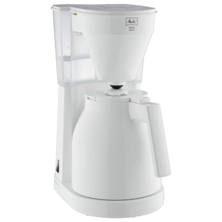 Melitta Easy Therm II 1023-05 Blanc - Cafetiere - Thermo-pot a commande a une main, réservoir d'eau transparent Melitta Easy Therm II 1023-05 Blanc - Cafetiere - Thermo-pot a commande a une main, réservoir d'eau transparent