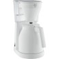 Melitta Easy Therm II 1023-05 Blanc - Cafetiere - Thermo-pot a commande a une main, réservoir d'eau transparent