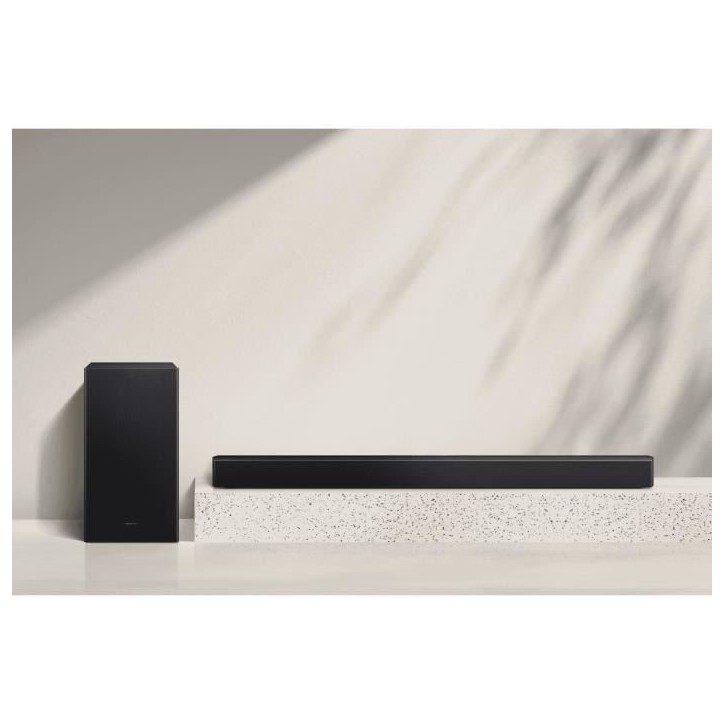 SAMSUNG HW-B460F - Barre de son Series 2.1ch - Caisson sans fil 6,5'' - Adaptative Sound Lite