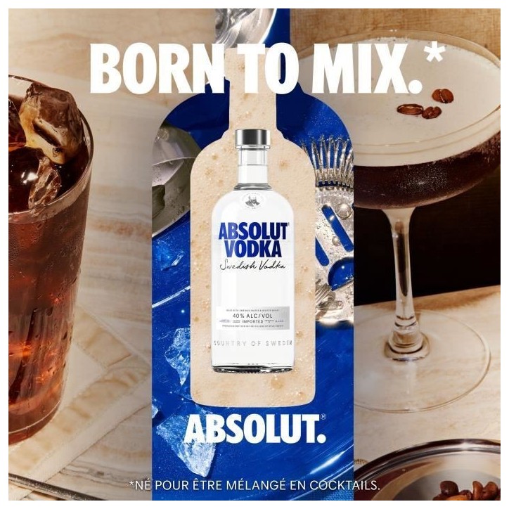 Absolut - Original Vodka Suédoise - 40,0% Vol. - 70cl