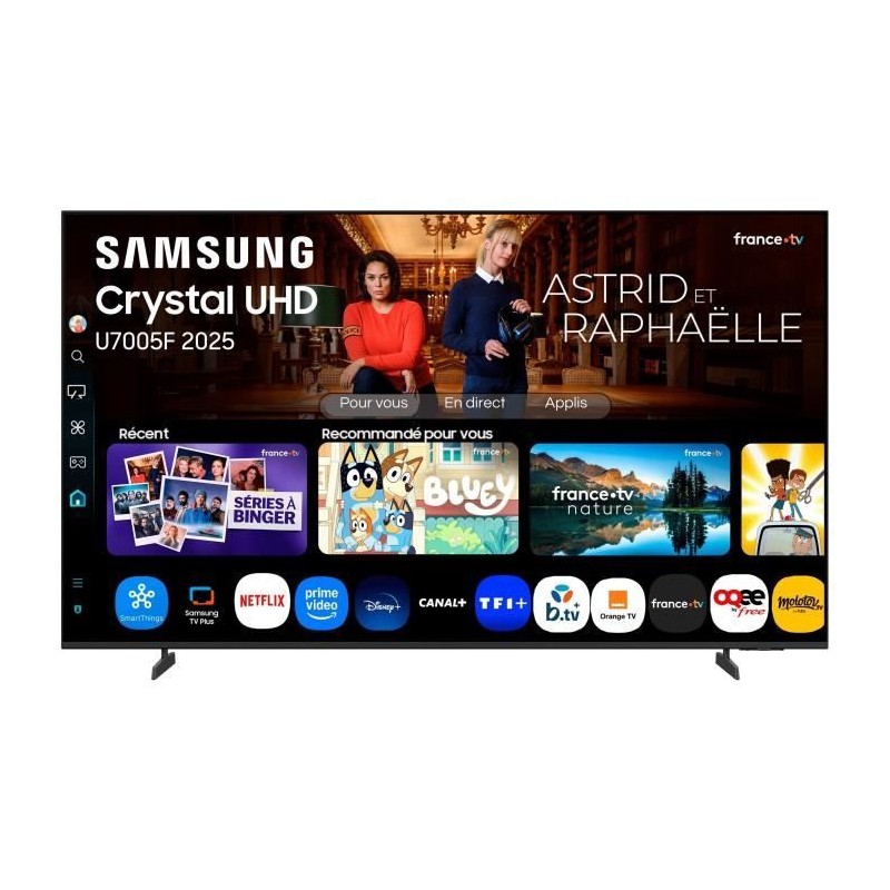 Samsung 43U7005F - TV LED 43 (109 cm) - 4K UHD 3840x2160 - HDR10+ - Sm Samsung 43U7005F - TV LED 43 (109 cm) - 4K UHD 3840x2160 - HDR10+ - Sm
