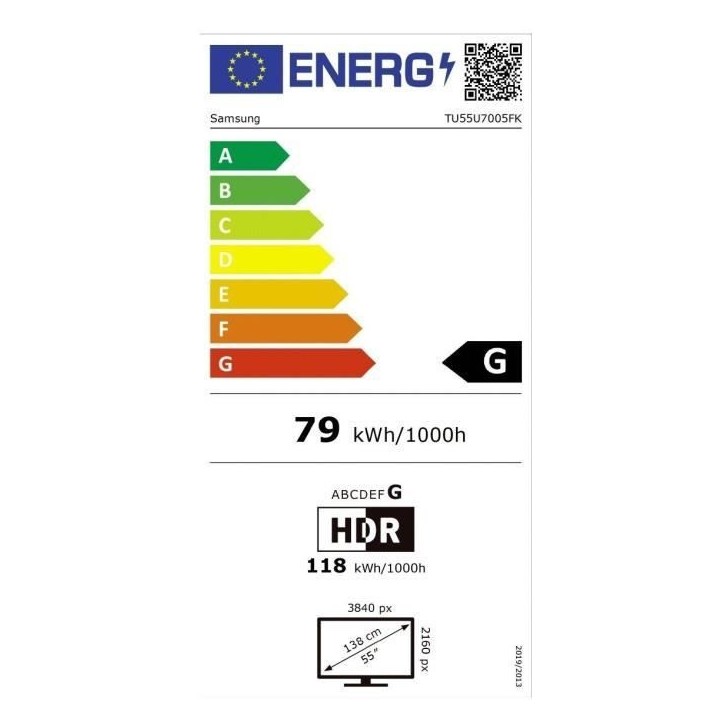 Samsung 55U7005F - TV LED 55 (140 cm) - 4K UHD 3840x2160 - HDR10+ - Smart TV - Gaming Hub - 3xHDMI - WiFi Samsung 55U7005F - TV LED 55 (140 cm) - 4K UHD 3840x2160 - HDR10+ - Smart TV - Gaming Hub - 3xHDMI - WiFi