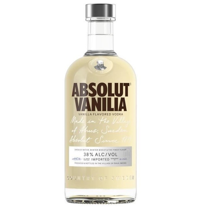 Absolut - Vanille - Vodka aromatisée - 38,0% Vol.