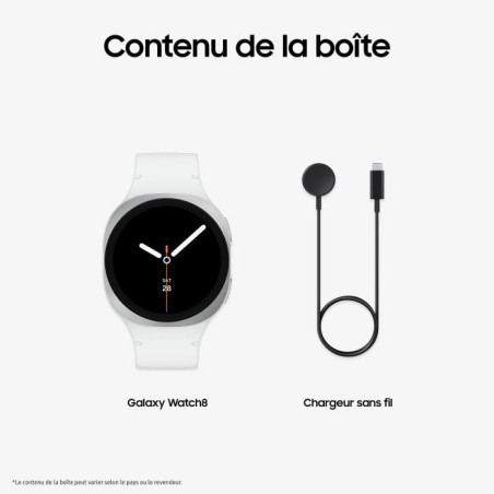Samsung Galaxy Watch8 Montre connectée Bluetooth 40mm Silver