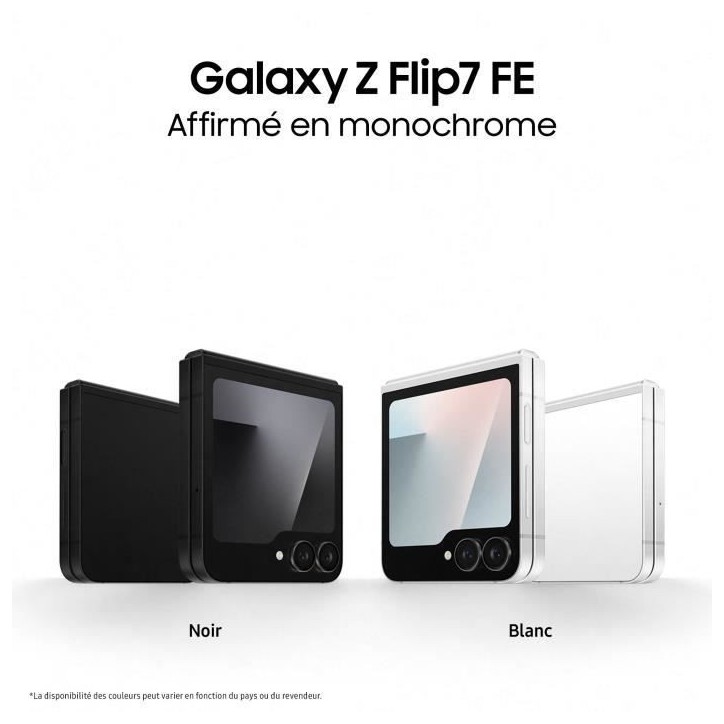 Samsung Galaxy Z Flip7 FE 5G Smartphone 128 Go Noir