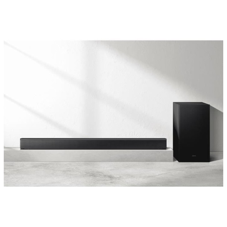 SAMSUNG HW-B66CF - Barre de son Series 3.1ch - Caisson sans fil 6,5'' - HP Central - Adaptative Sound Lite
