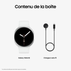 Samsung Galaxy Watch8 Montre connectée 4G 44mm Silver