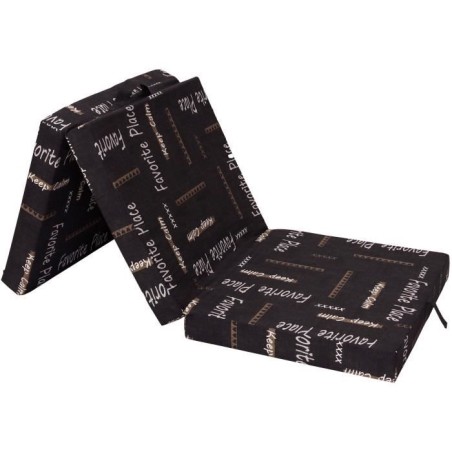 Chauffeuse pliante - SAMBA - Multi-position - Motif - 190 x 70 x 9 cm