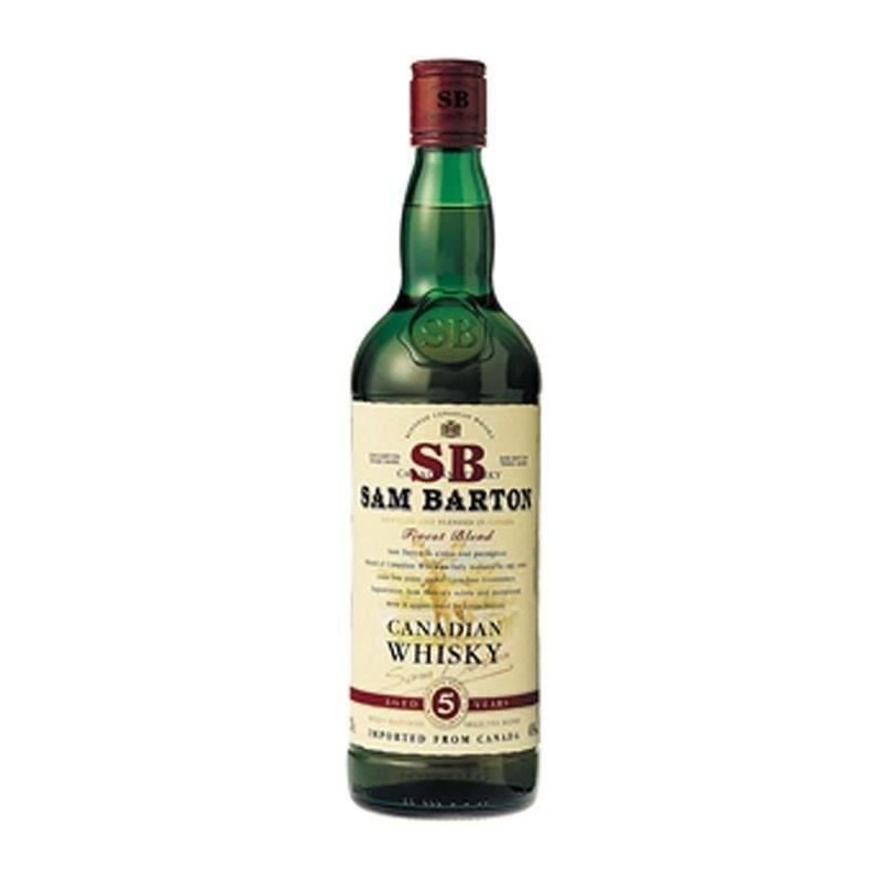 Sam Barton - 5 ans - Whisky Canadien - 40% - 100 cl Sam Barton - 5 ans - Whisky Canadien - 40% - 100 cl