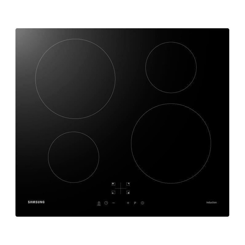Table de cuisson induction SAMSUNG - 4 zones - L59 x P57 cm - NZ64M3NM Table de cuisson induction SAMSUNG - 4 zones - L59 x P57 cm - NZ64M3NM