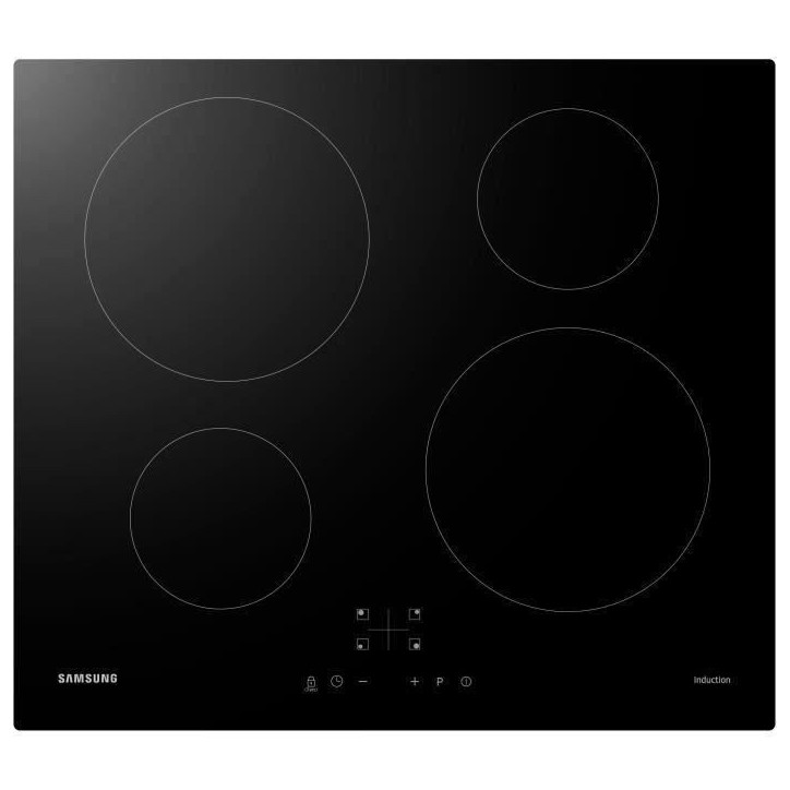 Table de cuisson induction SAMSUNG - 4 zones - L59 x P57 cm - NZ64M3NM1BB/UR Table de cuisson induction SAMSUNG - 4 zones - L59 x P57 cm - NZ64M3NM1BB/UR
