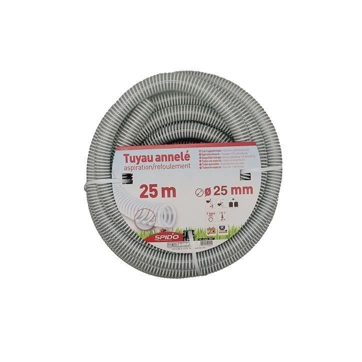 Tuyau en PVC armé - SPIDO - Souple a spirales - 25 m - Ø 25 mm Tuyau en PVC armé - SPIDO - Souple a spirales - 25 m - Ø 25 mm