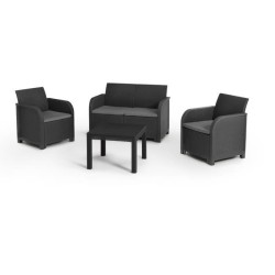 Salon de jardin en résine – Allibert by KETER - 4 personnes – SAN