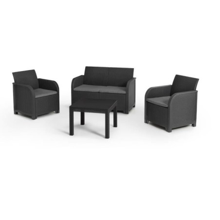 Salon de jardin en résine – Allibert by KETER - 4 personnes – SAN