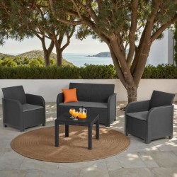 Salon de jardin en résine – Allibert by KETER - 4 personnes – SAN