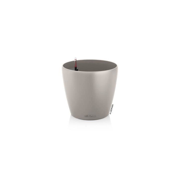 LECHUZA Pot de fleurs - Classico color 28 - Ø 28 x 26 - Kit complet - Brun sable - 9 L LECHUZA Pot de fleurs - Classico color 28 - Ø 28 x 26 - Kit complet - Brun sable - 9 L