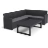 Salon de jardin avec table basse 2 en 1 - en résine - Allibert by KET