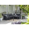 Salon de jardin avec table basse 2 en 1 - en résine - Allibert by KET