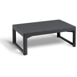 Salon de jardin avec table basse 2 en 1 - en résine - Allibert by KET