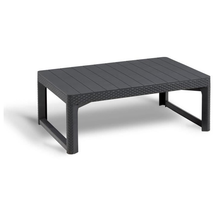 Salon de jardin avec table basse 2 en 1 - en résine - Allibert by KETER - 6 personnes - SanRemo - Gris graphite Salon de jardin avec table basse 2 en 1 - en résine - Allibert by KETER - 6 personnes - SanRemo - Gris graphite