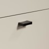 Meuble TV SAO PAULO - Cachemire / Chene blond - 2 portes, 2 niches, 2