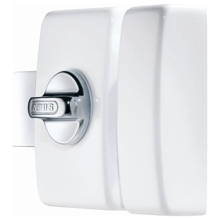 Verrou - ABUS - V83 CB 45 W EK - Coffre blanc, gâche en acier, pene en acier chromé - Double cylindre Verrou - ABUS - V83 CB 45 W EK - Coffre blanc, gâche en acier, pene en acier chromé - Double cylindre