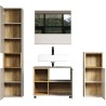 Salle de bain complete - Coloris Cachemire - L180 x H186 x P42 cm - Co