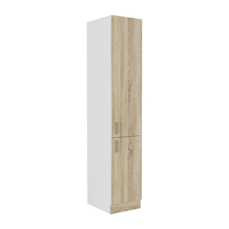 SARA - Colonne 2 portes - Décor chene sonoma - L40xP57xH210 cm SARA - Colonne 2 portes - Décor chene sonoma - L40xP57xH210 cm